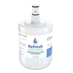 Refresh R-8171413 Replacement Refrigerator Water Filter for Whirlpool 8171413, 8171414, EDR8D1, Kenmore 46-9002 and more!