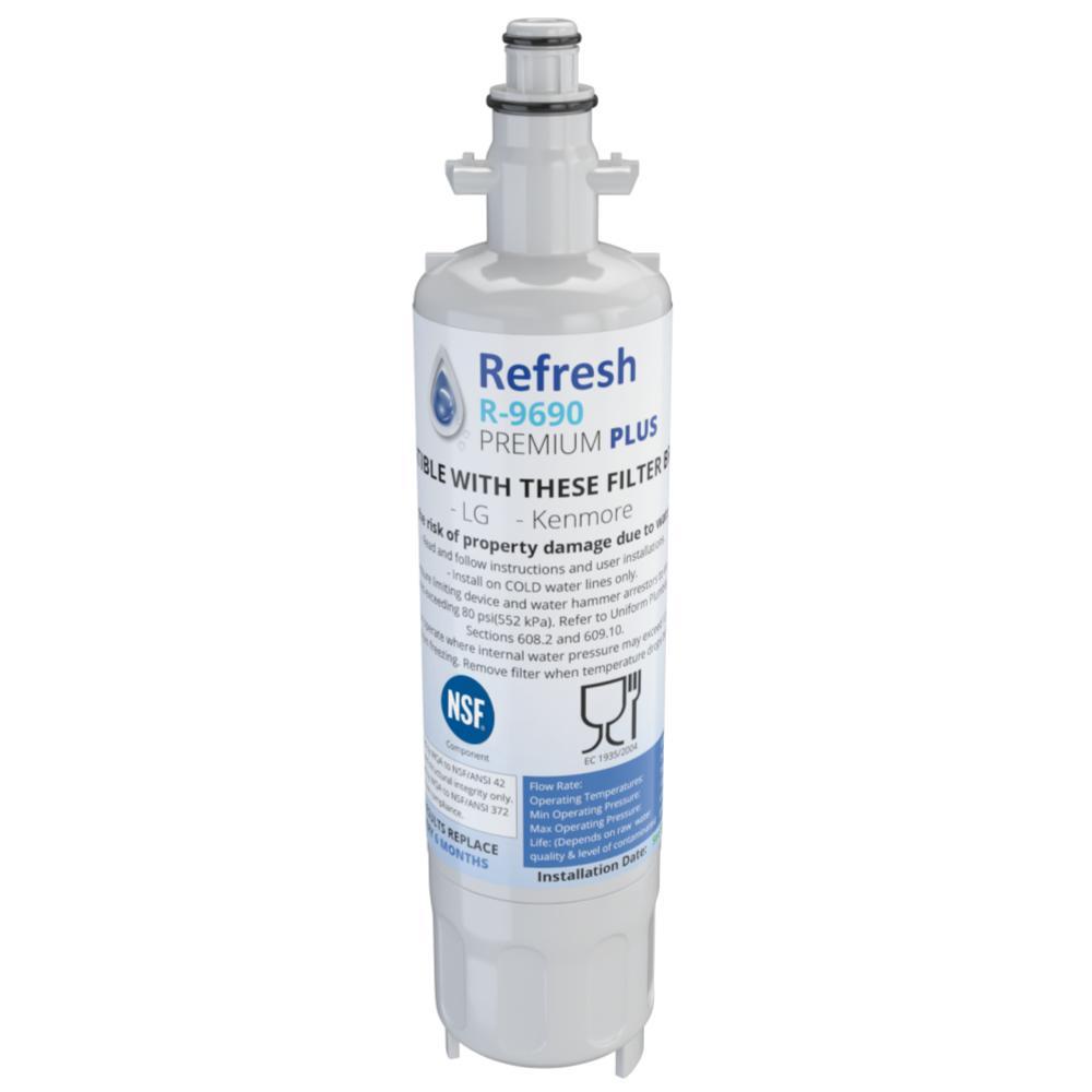 Refresh R-9690 Replacement Water Filter - Fits LG LT700P, ADQ36006101, LFX25976ST, and more!